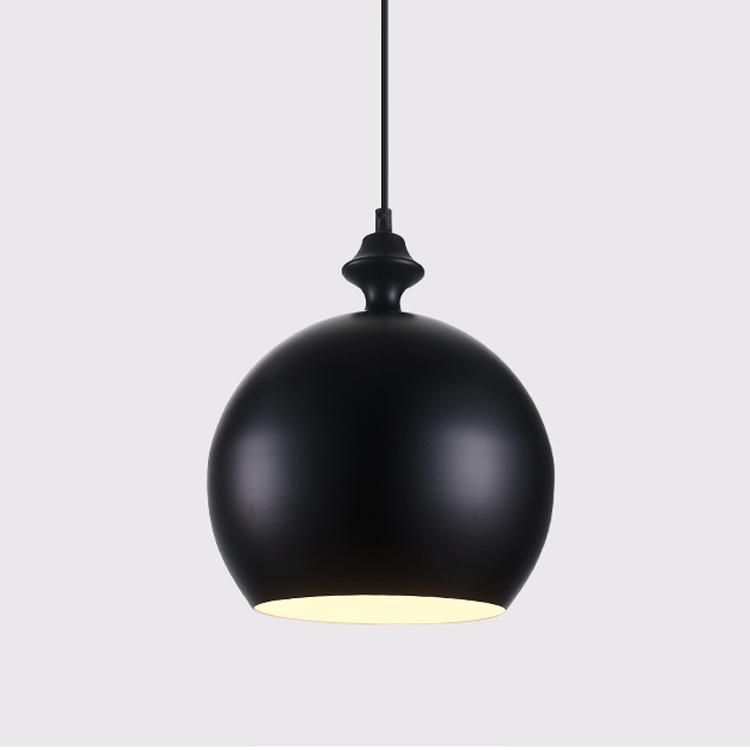 E27 Antique Brass and Wood Drop Pendant Lamp