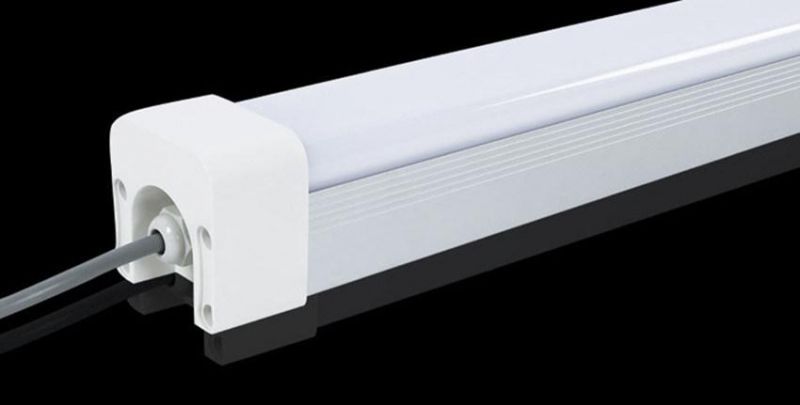 2FT 4FT 5FT 50W LED Batteb Linear Tunnel Lighting IP66 Metal Housing LED Waterproof Weatherproof White Lamp with Clips LED Triproof Tube Light Easy Install