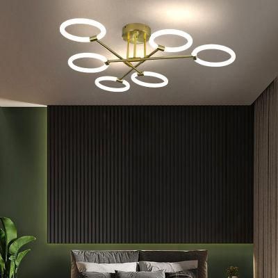 Dafangzhou 96W Light China Modern Dining Room Lighting Suppliers LED Linear Light European Style Living Room Chandelier Applied in Study Room