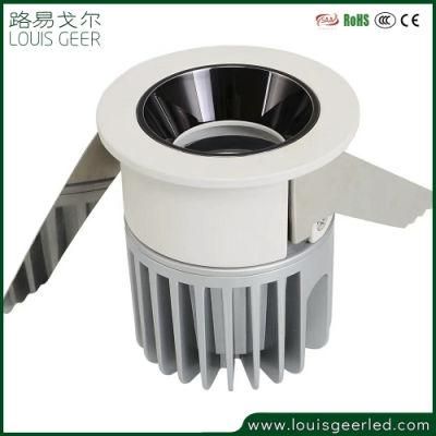 Distributor Adjustable Recessed IP65 COB LED Downlights 15W 78mm Cut-out LED Lamp