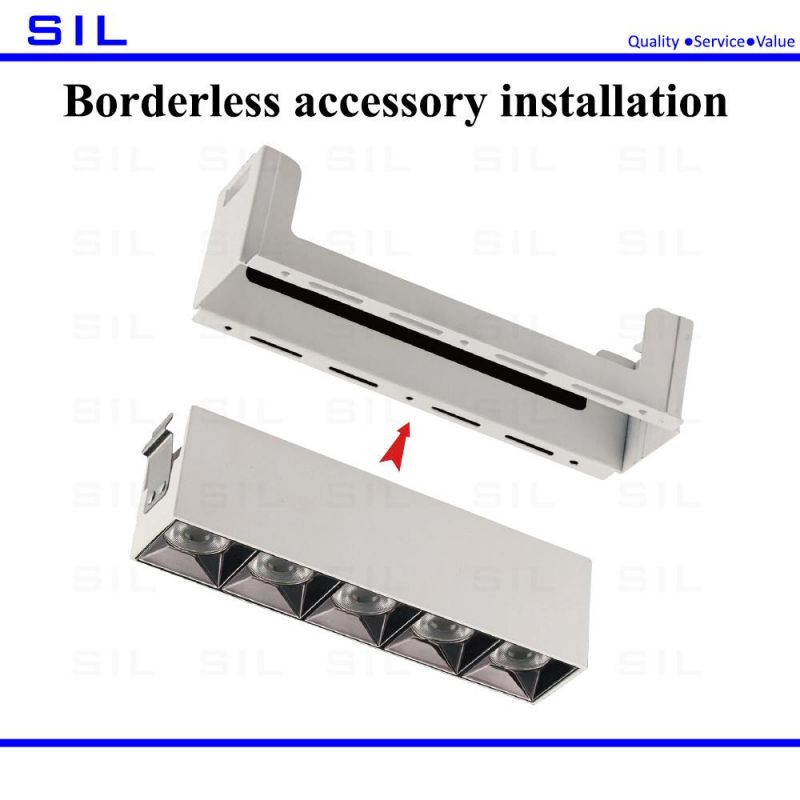 12W Die Casting Heat Dissipation Structured LED Embedded Line Spotlight