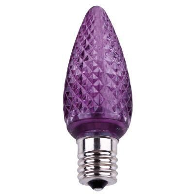 C9 Faceted LED Bulb - Purple