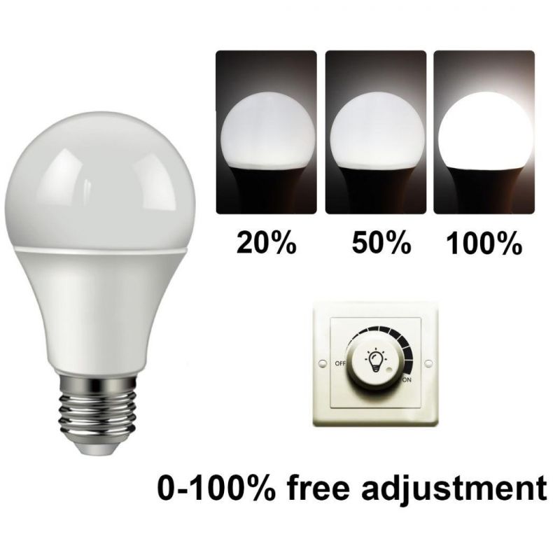 Perfect Dimming Effect Dimmable LED Bulb Light A60 12W E27/B22 LED Energy Saving Lamp for Indoor Lighting with CE RoHS ERP Approval