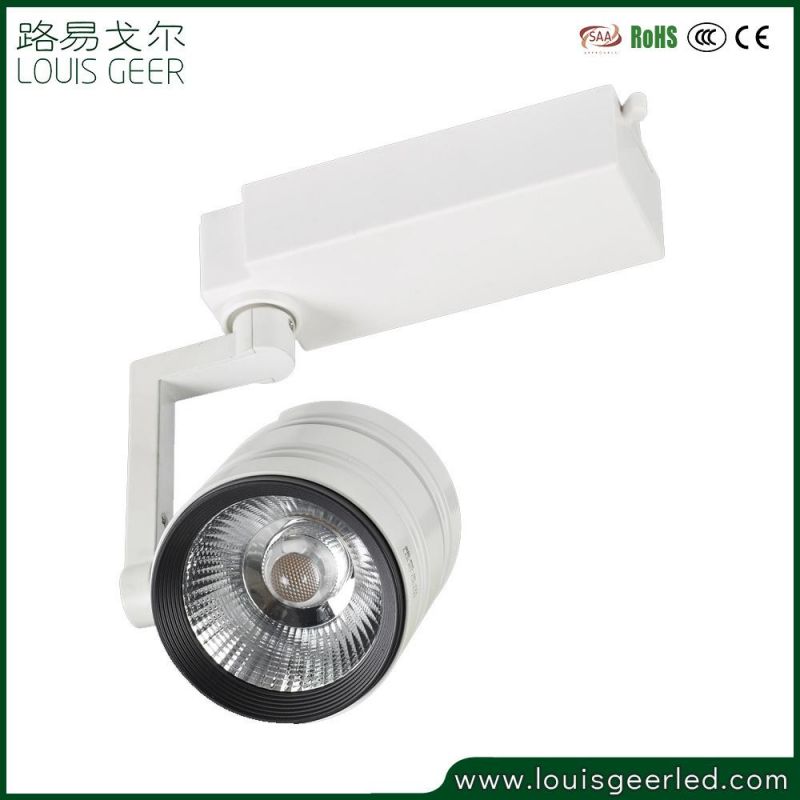 Black White RoHS Indoor Shop Bar 2700K 3000K 4000K 5000K 6000K 15W 20W Zoomable Museum LED Track Light