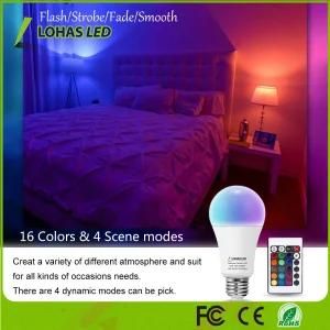 10W E26 LED Lamp 24 Keys RGB IR Remote Control Bulb