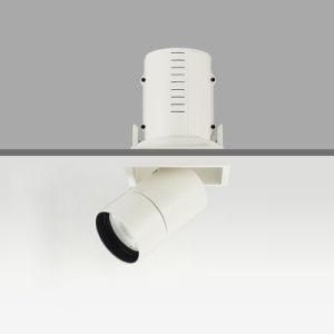 Square Shape 15W Retractable LED Ceiling Grille Spot Down Light