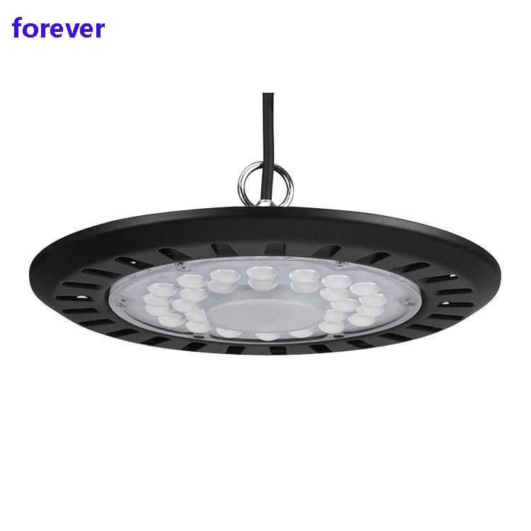 Plain Mounted Pendant 100-200W UFO LED Industrial High Bay Light 3000-6000K SMD5050 CE Rosh