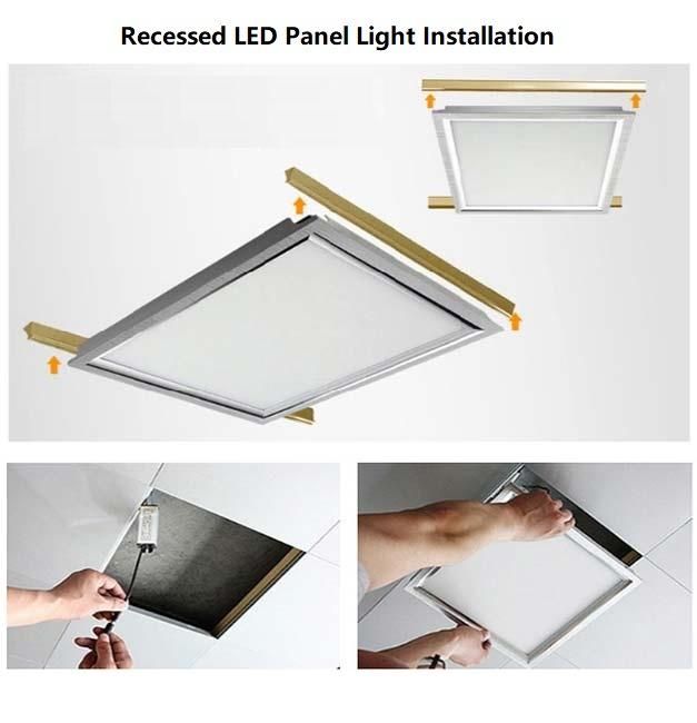 Made in China High Luminous Fresh CE CB TUV Driver Approval Surface Mounted 60X60 Flat Troffer Light Rectangle LED Panel for Meeting Room/Residential Lighting