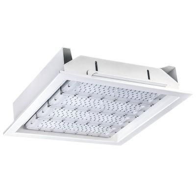 Energy Saving Outdoor IP65 Waterproof 200W Aluminum Ceiling Recessed Gas Station Outdoor LED Canopy Light