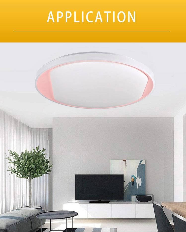 Decorative Bedroom Sensor Office 12V Fabric LED Ceiling Lamp with Energy Ceiling Light