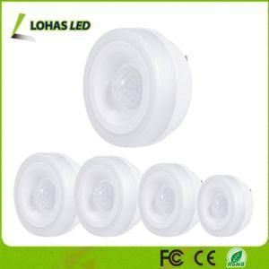 Wireless 1.5W 5000K PIR Motion Sensor LED Night Light for Bedroom Stairwells Hallway