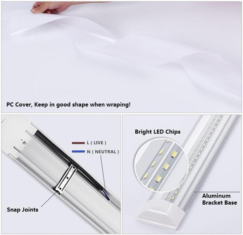 Competitive Price LED Tube 4FT 120cm Linear Purification Lamp 54W LED Batten Light for Purifying The Air Basement