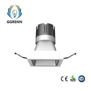China LED Light Square Recessed 6W/9W LED Spotlight for Hotel/Hopital/Shopping Mall