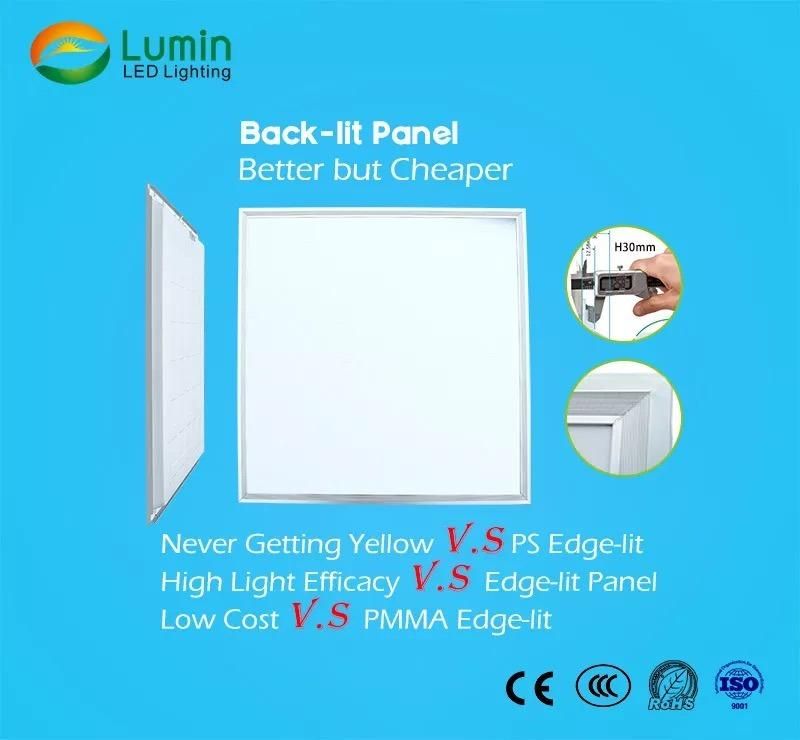 2019 Preferential 100lm/W Square Back-Lit Panel Light 40W 600*600mm Ce RoHS