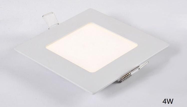 Square Recessed SKD LED Panellight 4W 85V-265V 280lm Room Light