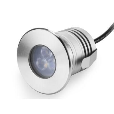 Dimmable 3W CREE 12V 24V Mini Spot Light IP68 Swimming Pool Spotlight