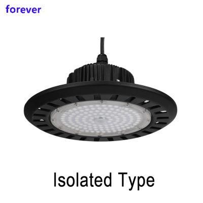 Aluminum 100-200W UFO LED Industrial High Bay Light 3000-6000K 8000-18000lm