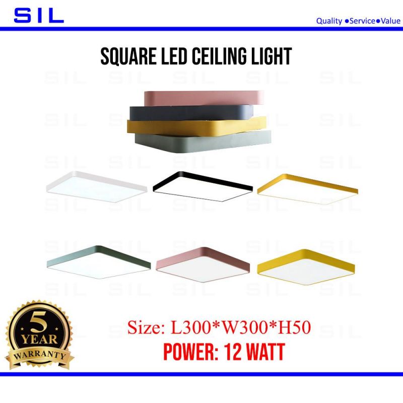 9W IP44 Waterproof LED Ceiling Lights Square Mounted LED Ceiling Light