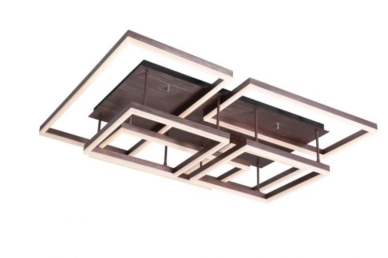 Masivel Simple Square Metal Ceiling Light with Acrylic Cover