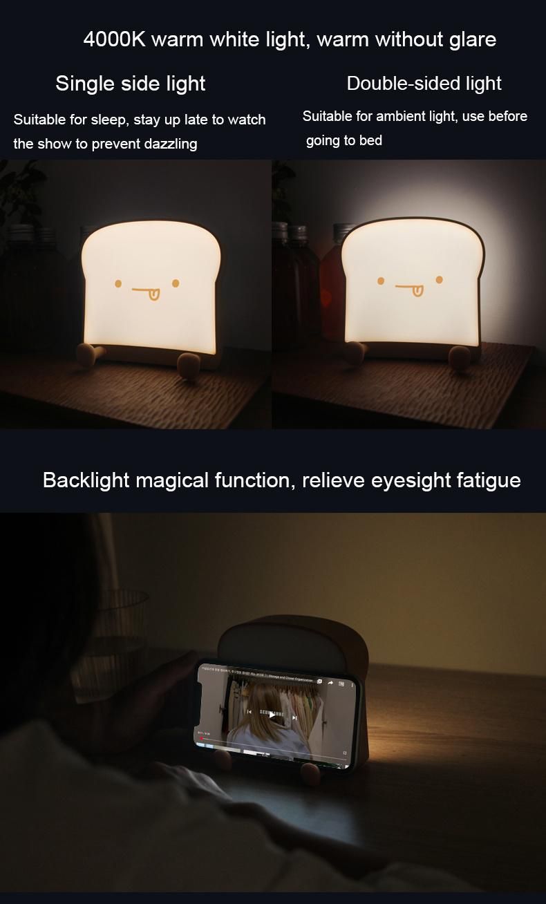 2021 New Bedroom Baby LED USB Night Light Silicone Cute Mini Soft Cartoon Gift Night Lamps for Children