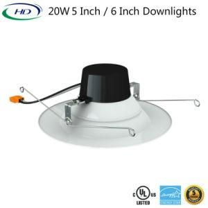 20W 5/6 Inch LED Recessed Dimmable Retrofit Downlight