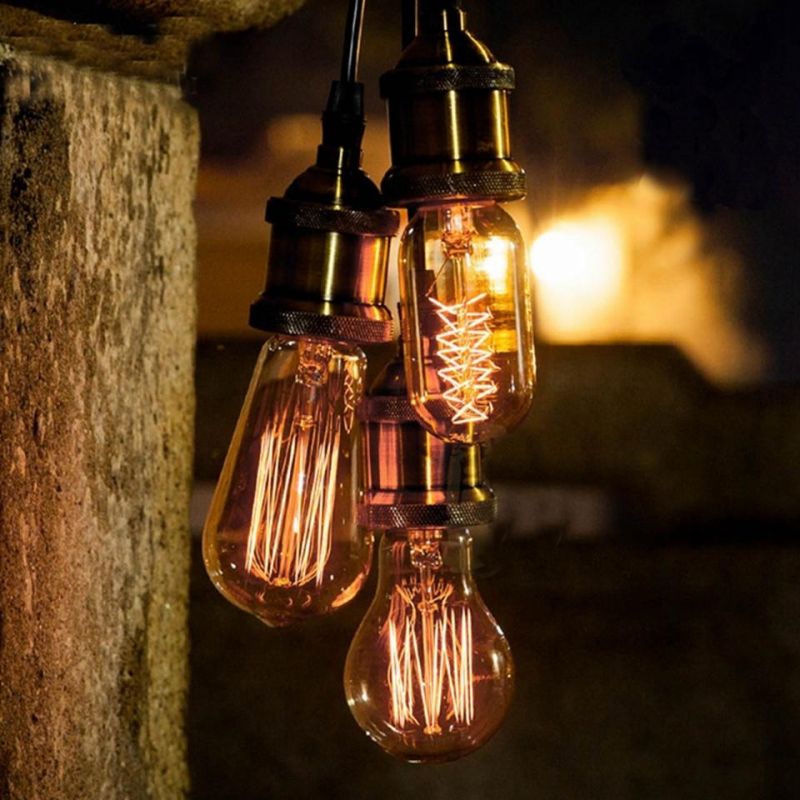 Antique Vintage Incandescent Edison Squirrel Cage Filament Bulb