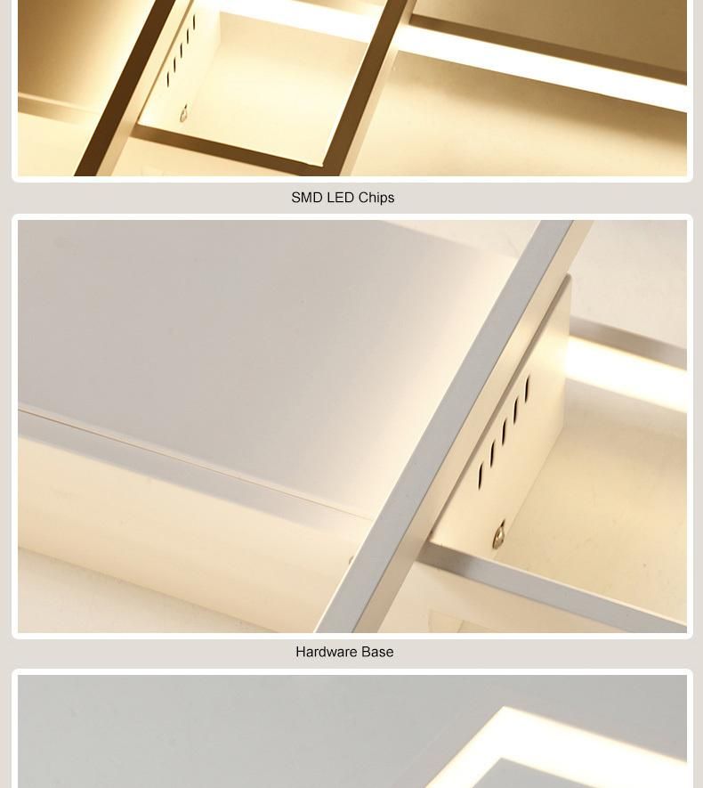 CE CCC Smart Wifiround Metalwood Semiled Ceiling Lamp with Profile Deformable Ceiling Light