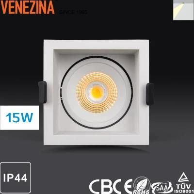 R6248 15W 1450lm Square High Power Commercial Indoor LED Spotlight