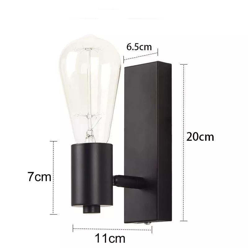 Amazon Rotatable Wall Lights Black Metal Bedroom Bedside Lamp Hotel Room Aisle Wall Lamps