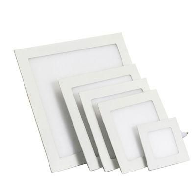 Square Thin Recessed 6W LED Light Panel Ceiling