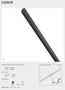 20W 30W Ugr&lt;16 Office Super Market LED Linear Light up and Down Light with CE RoHS