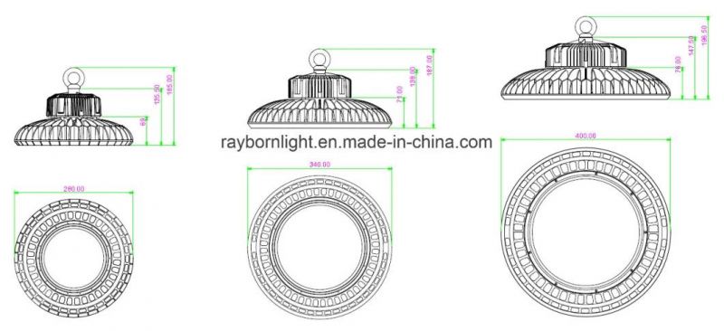 Motion Sensor 200watt UFO Induction Warehouse LED High Bay Light Super Brightness Industrial LED High Bay Light