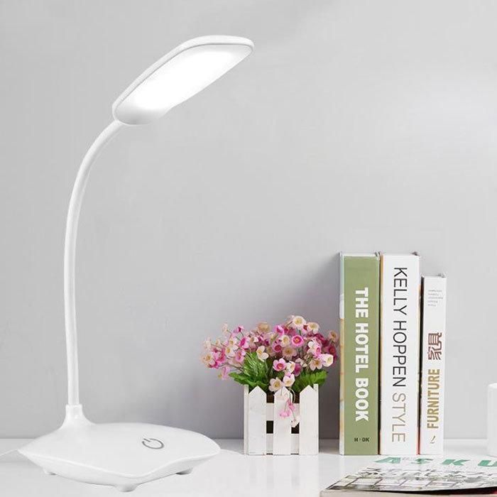 LED Desk Lamp Foldable Dimmable Touch Table Lamp DC5V USB Powered Table Light 6000K Night Light Touch Dimming Portable Lamp