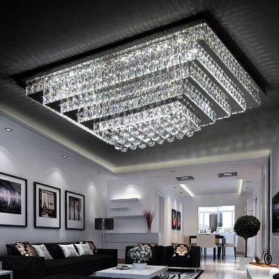 Dafangzhou 280W Light LED Ceiling Light China Factory Flat Ceiling Lights Chrome Base Material LED Ceiling Light for Home