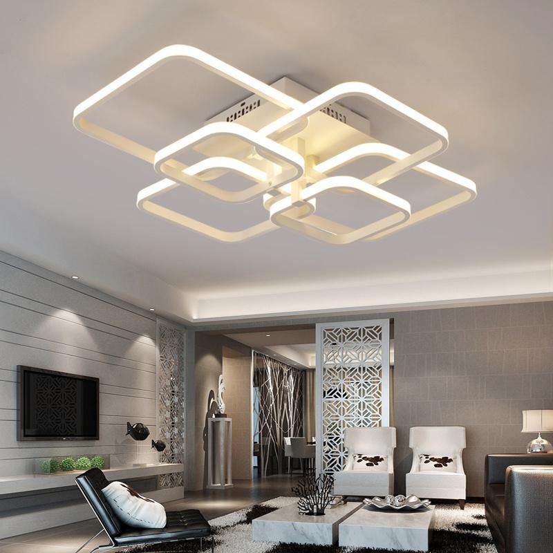 2021 New Modern Indoor Home Decor LED Modern Aluminium Square Ceiling Light Fixture