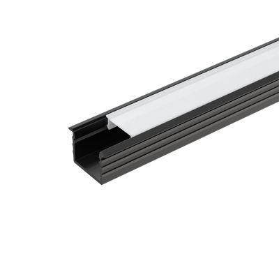 Straight Lighting Slim Recessed Mounted LED Aluminium Linear Profile with End Cap
