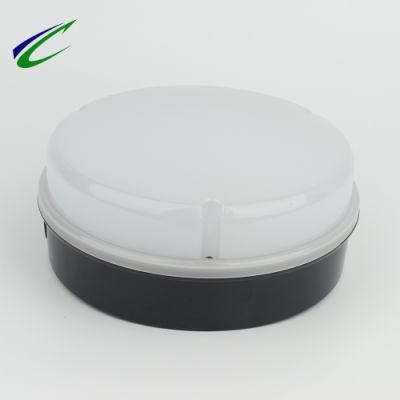 8W Round LED Ceiling Lamp White Black LED Light with Emergency and Microwave Sensor