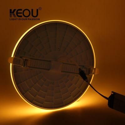 Guangzhou LED Factory Wholesale Dimmable 18W 36W LED Light Smart Adjustable LED Light Frameless Round LED Panel Light