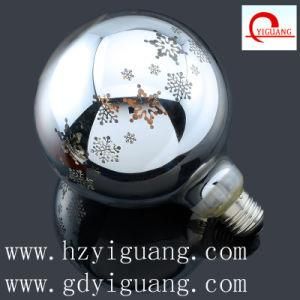 Special Silver Snowflake LED Light Bulb G125