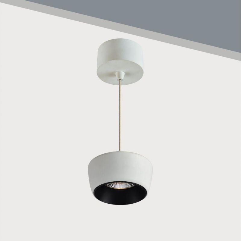 Housing Metal Steel&Aluminum Anti-Glare Light Fashion White LED Pendant Ceiling Light