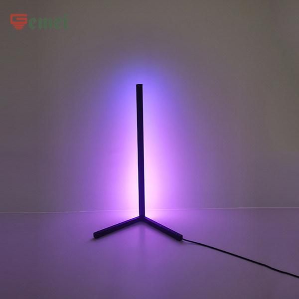 Indoor Home Decoration Colorful LED Triangle Desk Lamp with Remote Control