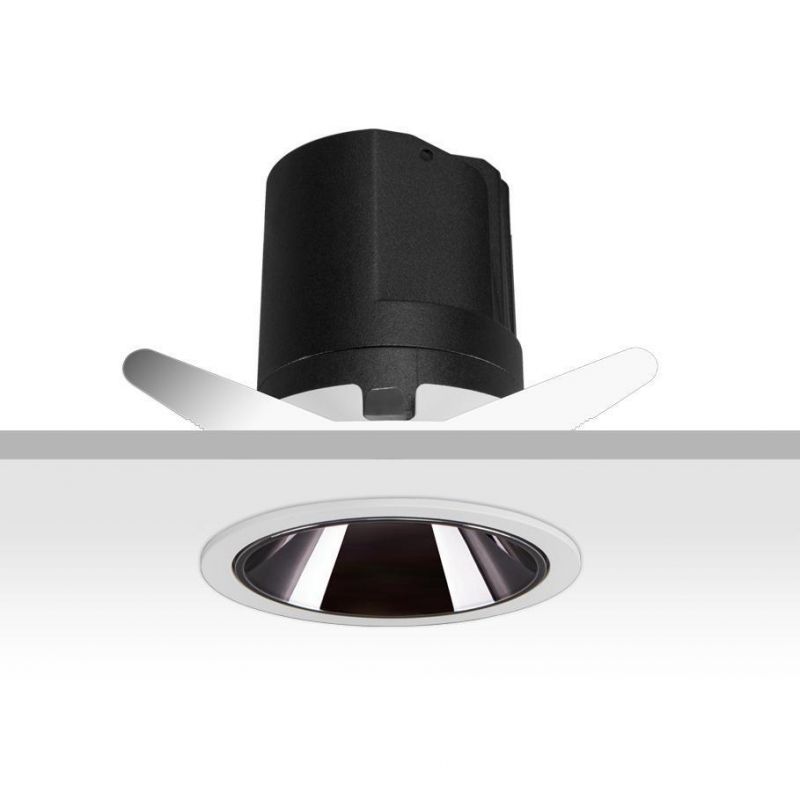Embedded Shrapnel Frames Downlight Visible -Fixed Anti- Glare with Deep Reflector Interior LED COB Spot Down Light
