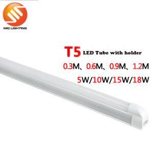 0.6m 8W Aluminum Constant Current T5 LED Tube with 2 Years Warantee