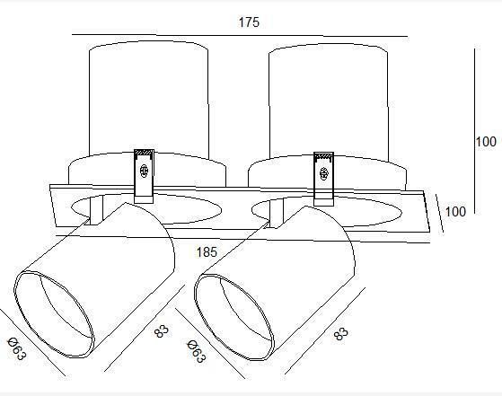 Ce EMC Certificated LED 24W Ceiling Spotlight Rotatable Downlight for Indoor Project IP20