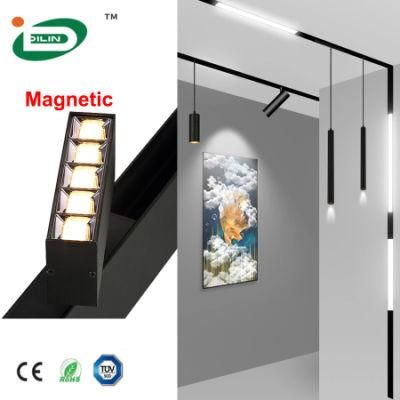 Folding LED Lamp Hotel Ceiling Reading Work COB Magnetic Wireless Track LED Light by Rail