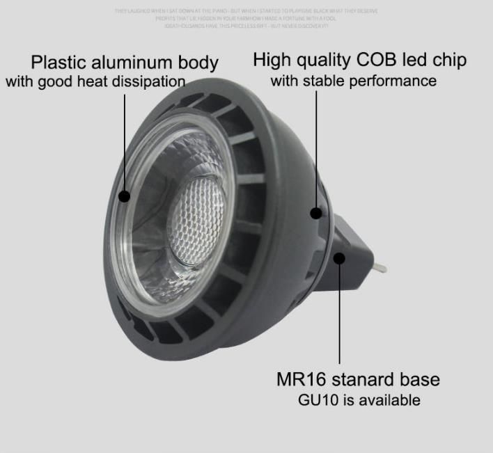 High Lumen Spotlight Bulb Lm AC DC 12V 3W 5W MR16 LED Light