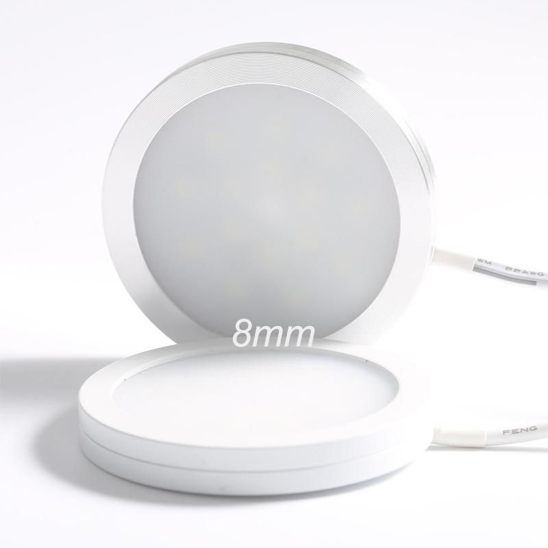 110V 220V 7W RGB LED Ceiling Light Slim 8mm Surface Mounted Lamp