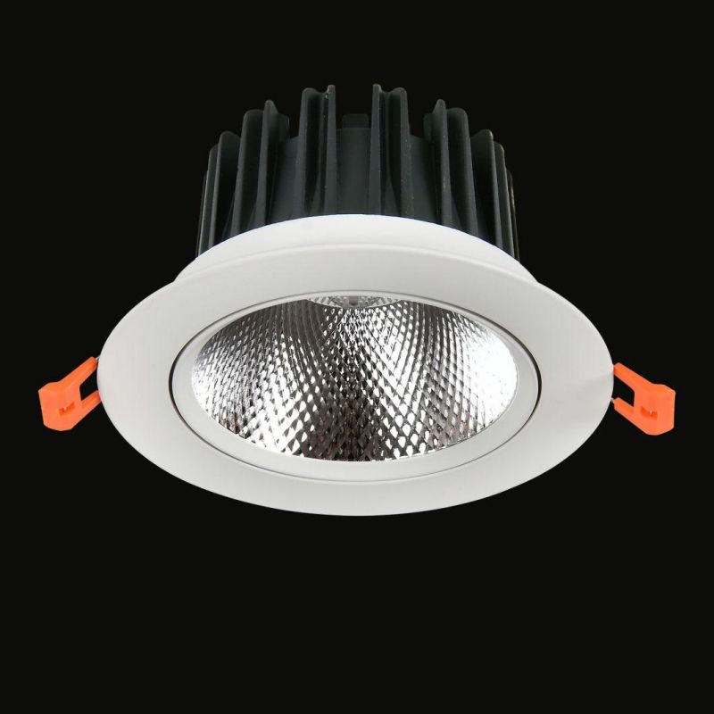 15W-20W Dimmable Ceiling Recessed Adjustable LED Down Spotlight for Commercial Project Office Hotel Apartment Residential Corridor Room
