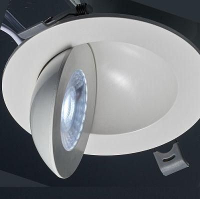 PBT Material Direction 360 Degree Adjustable LED Downlight Spot Light Gimbal Panel Ceiling Recessed Down Light