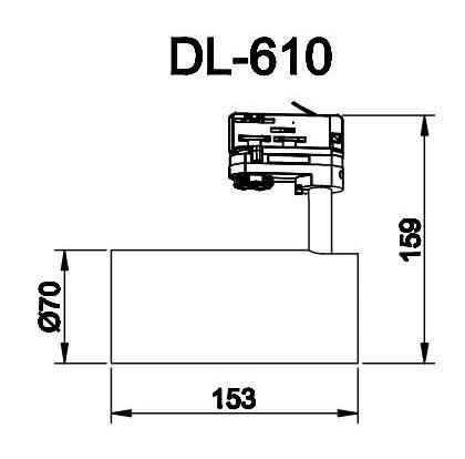 Economic LED 40W Track Lights for Chain Store 3 Years Warranty with RoHS Certificated